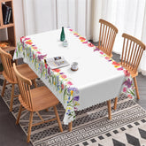 Lofaris Rainbow Color Flowers Boho Tablecloth For Kitchen Decor